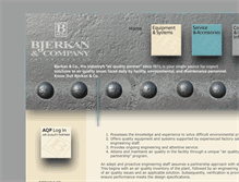 Tablet Screenshot of bjerkanco.com